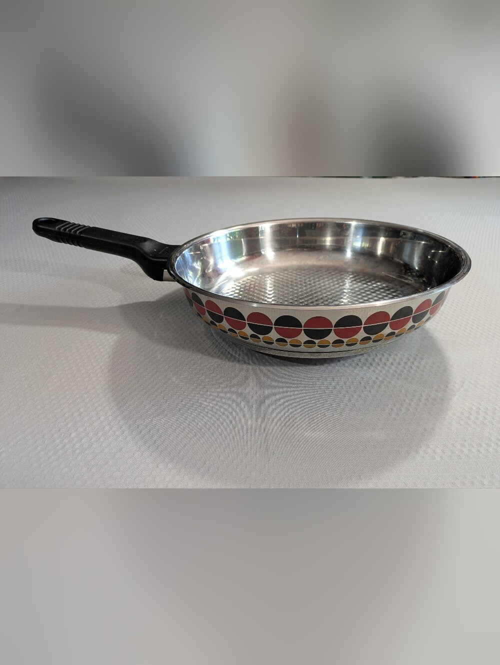 Vintage Fissler Solaryme Solar Dot Stainless Steel 18-10 Large 12" Frying Pan
